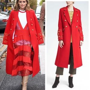 Banana Republic Olivia Palermo Military Style Coat